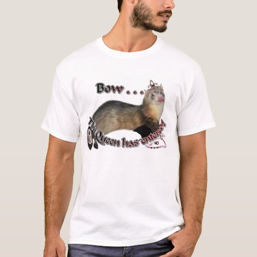 弓......女王が書き入れた! Tシャツ (正面)