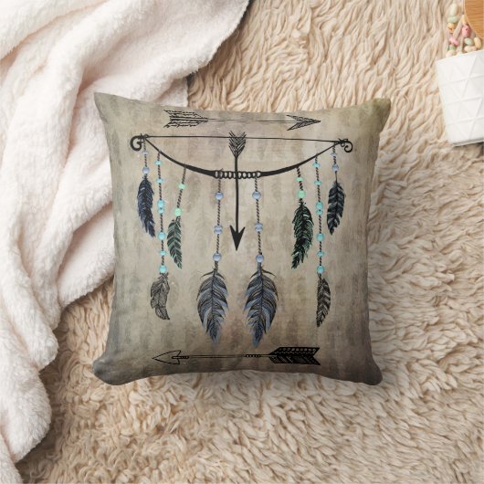 弓、矢、羽 クッション (ブランケット)