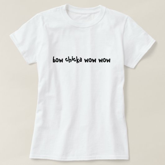 弓chicka wow wow tシャツ (デザイン正面)