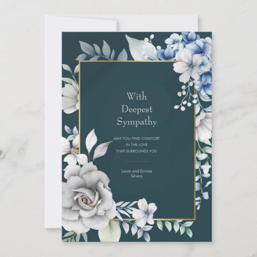 弔意カードを受け入れる 招待状 (正面)