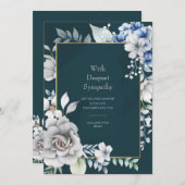 弔意カードを受け入れる 招待状 (正面/裏面)