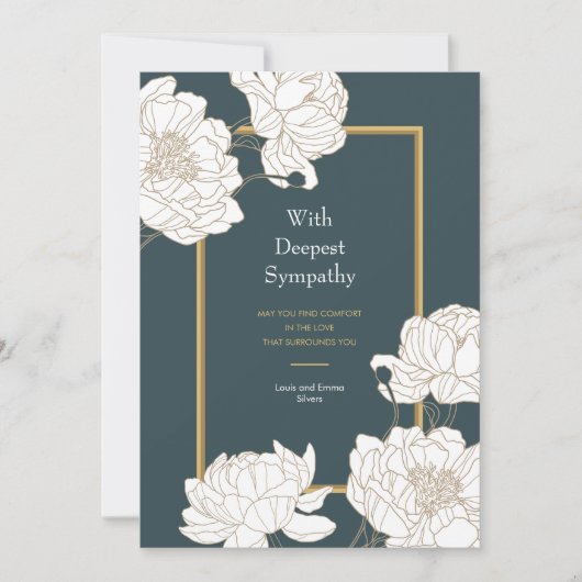 弔意カード 招待状 (正面)