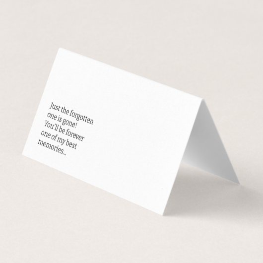 弔意カード「最後の旅」 (裏面)