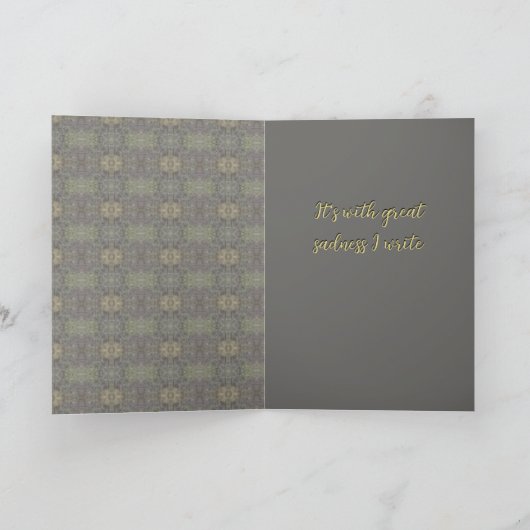 弔意フローラ カード (内部)