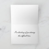 弔意ボクサーのパピーのグリーティングカード カード (内部)