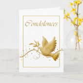弔意 カード (黄色い花)
