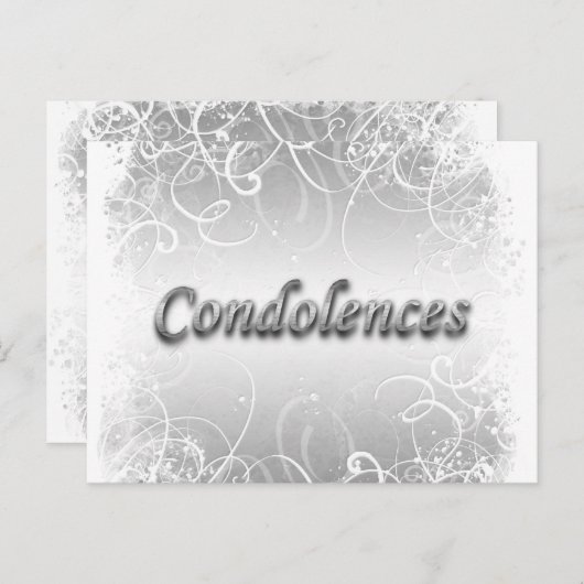 弔意 ポストカード (正面/裏面)