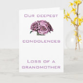 弔慰カード カード (黄色い花)