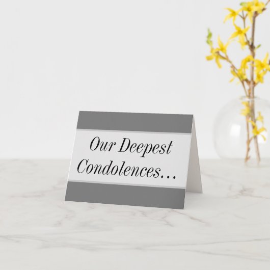 弔慰カード カード (黄色い花)