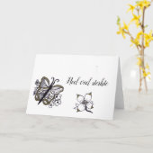 弔慰 カード (黄色い花)