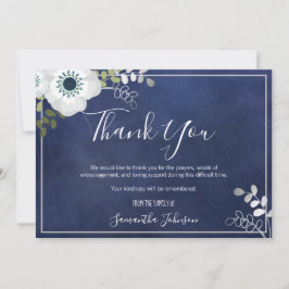 弔辞のエレガントフローラ サンキューカード