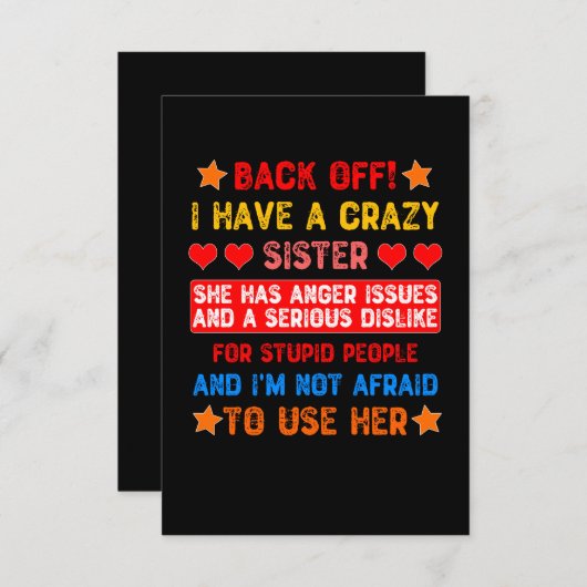 引いてよ 私にはヤバい妹がいる サンキューカード (正面/裏面)