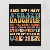 引いて 私にはヤバい娘がいる 怒りやすい ポストカード (正面)