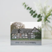 引おもしろい越し ポストカード (スタンド正面)