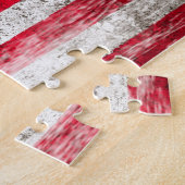 引きずられ、擦り切れたな米国旗 ジグソーパズル (側面)