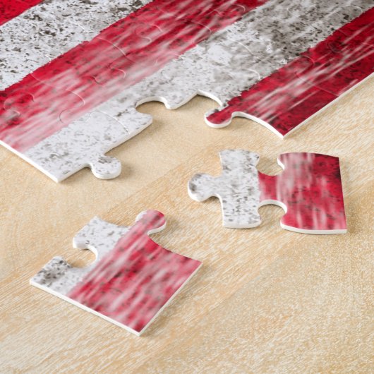 引きずられ、擦り切れたな米国旗 ジグソーパズル (側面)