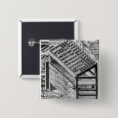 引きます 缶バッジ (正面&裏面)