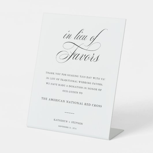 引きクラシック換えにエレガントな結婚式 台座サイン (正面)