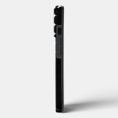 引きユニーク裂かれた表情 | Thin Blue Line Police Flag Case-Mate iPhoneケース (裏面 / 左)