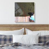 引き付け小さなキャンバス12x12 キャンバスプリント (インサイチュ (寝室))