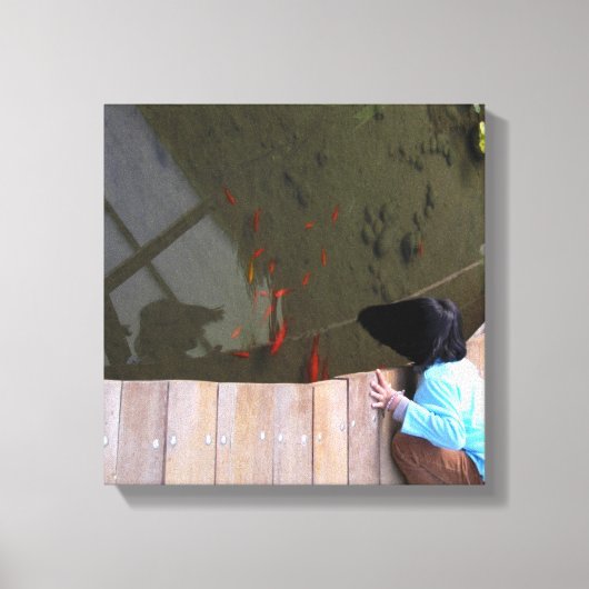 引き付け小さなキャンバス12x12 キャンバスプリント (正面)