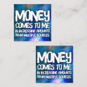 引き付け金表示引用文財 スクエア名刺 (正面/裏面)