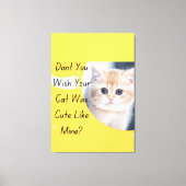 引き伸ばしキャンバスぶら下がったアートウォール キャンバスプリント (正面)