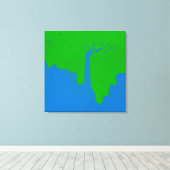 引き伸ばしキャンバス印刷を上げる キャンバスプリント (インサイチュ (ウッドフロア))