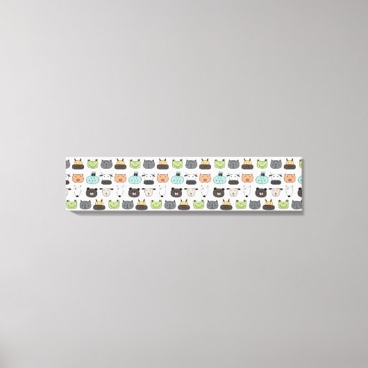 引き伸ばしキャンバス印刷 – 動物顔 キャンバスプリント (正面)