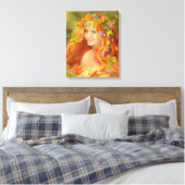 引き伸ばしキャンバス印刷「秋」 キャンバスプリント (インサイチュ (寝室))