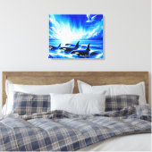 引き伸ばしキャンバス印刷Orca キャンバスプリント (インサイチュ (寝室))