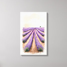 引き伸ばしキャンバス – ラベンダーフィ絵画ールド キャンバスプリント