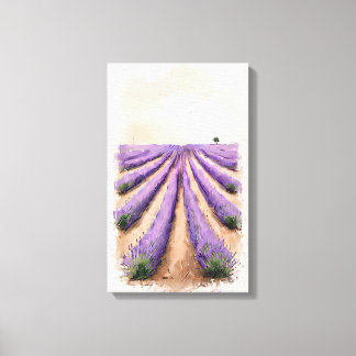引き伸ばしキャンバス – ラベンダーフィ絵画ールド キャンバスプリント
