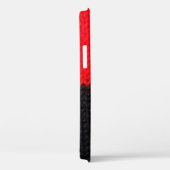 引き出しのある美しい黒と赤の編地 Case-Mate iPhoneケース (裏面 / 右)