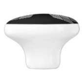 引き出しプル-ひし形花びら セラミックノブ (側面)