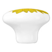 引き出しプル – ひまわり花 セラミックノブ (側面)