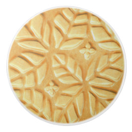 引き出し引っ張り、黄色のタイルパターンのセラミックノブ セラミックノブ