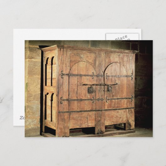 引き出し棚のオークの箱 ポストカード (正面/裏面)