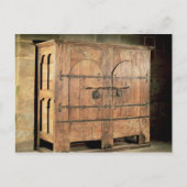 引き出し棚のオークの箱 ポストカード (正面)
