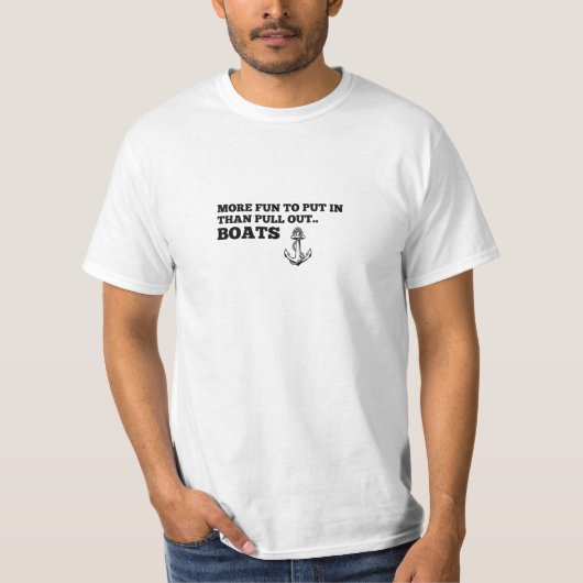 引き出すおもしろいより多くのデータを入れる、ボおもしろいート Tシャツ (正面)