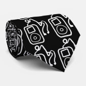 引き分けのiPodの黒いネクタイのタイ ネクタイ (ロール)