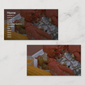 引き分けバター、ポテトおよびcoのおいしいロブスター 名刺 (正面/裏面)