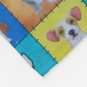 引き取られた犬のフリースブランケット 30" x 40" フリースブランケット (角)