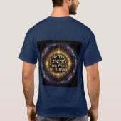 引き寄せたいエネルギーを放て モチベーションテイ Tシャツ (裏面)