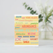 "引き寄せの法則" ポストカード (スタンド正面)