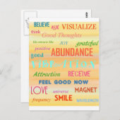 "引き寄せの法則" ポストカード (正面/裏面)