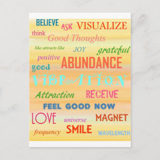 "引き寄せの法則" ポストカード