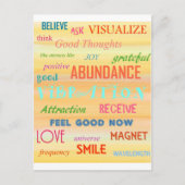 "引き寄せの法則" ポストカード (正面)