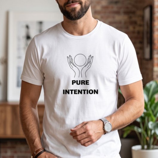 引き寄せの法則 純粋な意図 開いた手 Tシャツ
