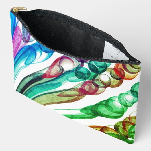 引き抜きバブルおもしろい/グリーンリーフ/ アクセサリーポーチ (見開き)